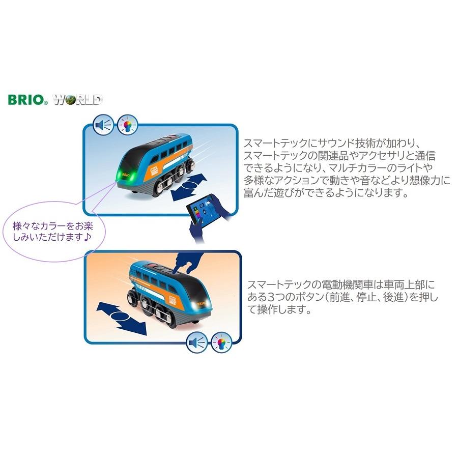 ブリオ BRIO 木のおもちゃ スマートテックサウンドエンジン 33971 レール 汽車 乗り物 機関車 知育玩具 木製玩具 おもちゃ 玩具 プレゼント ギフト | BRIO | 07