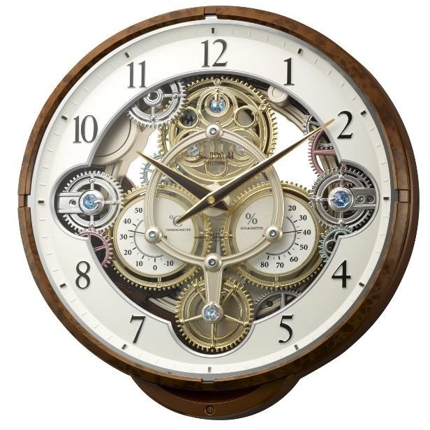 壁掛け 電波時計 スモールワールドシーカー 4MN515RH23 Small World