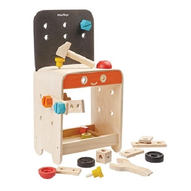 プラントイ PLANTOYS ワークベンチ 5541 木のおもちゃ 知育玩具 ブロック 工具