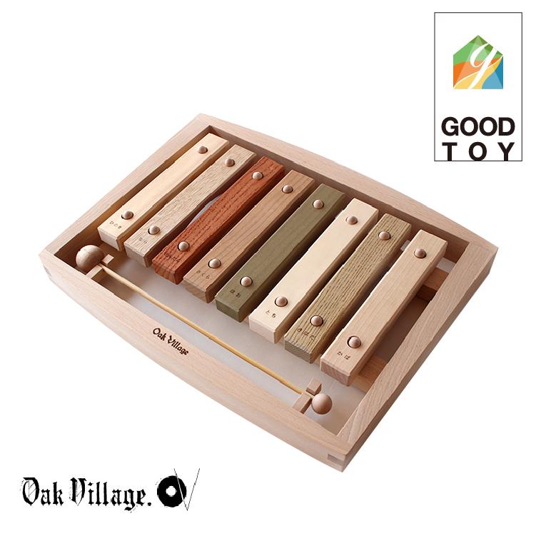森の合唱団 オークヴィレッジ メーカー在庫限り品 Oak Village 樹種の違う音盤をドレミの音階に並べた不思議な木琴