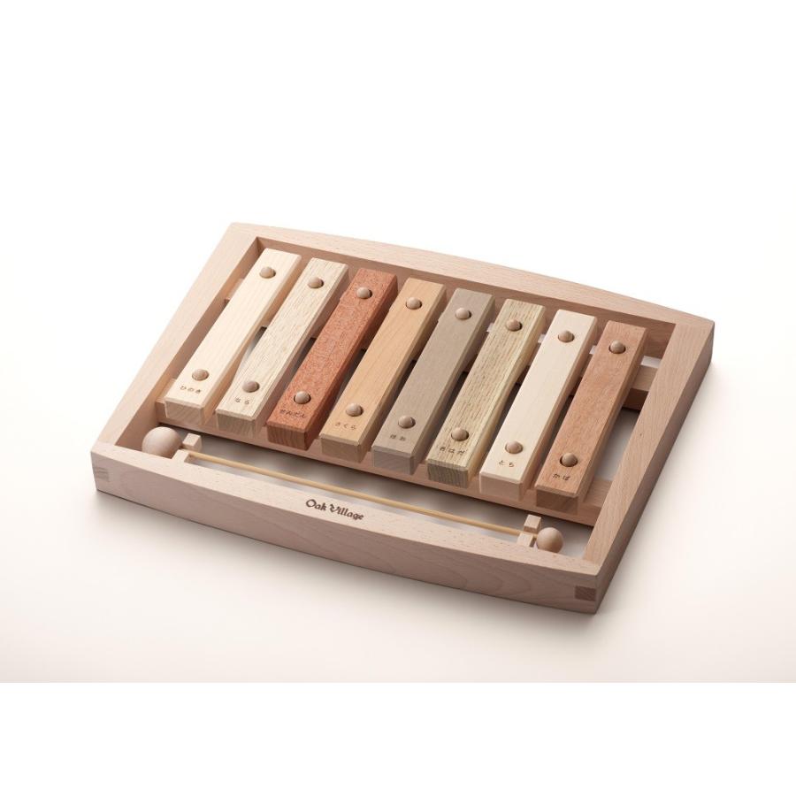森の合唱団 オークヴィレッジ メーカー在庫限り品 Oak Village 樹種の違う音盤をドレミの音階に並べた不思議な木琴