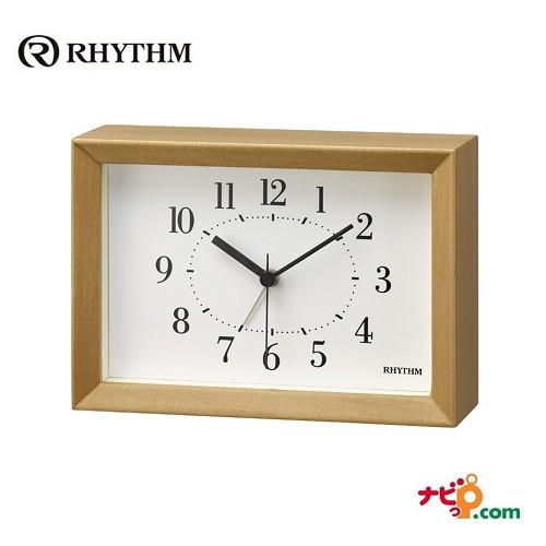 リズム時計 A Series A6サイズ 掛置兼用 8RE676SR06 アラーム機能付 木枠 時計 RHYTHM | 
