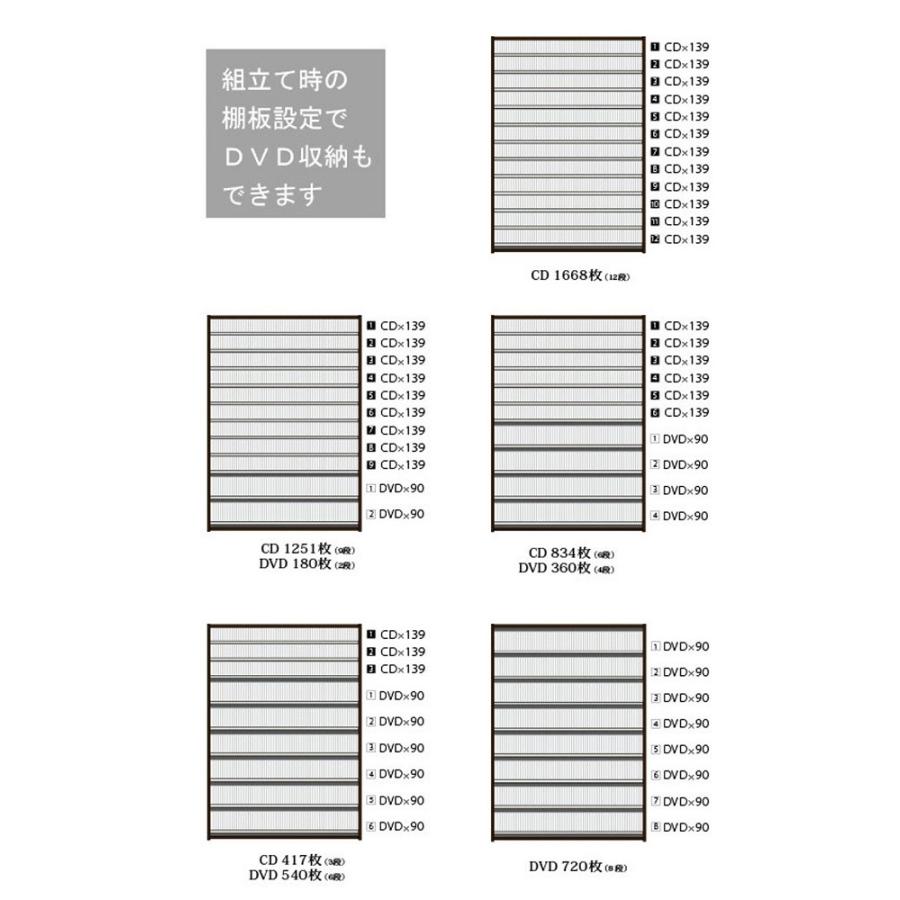 CDストッカー オークス ナチュラル CS1668N 約1668枚収納可能 CDラック 国内正規品【代引不可】 | オークス | 02