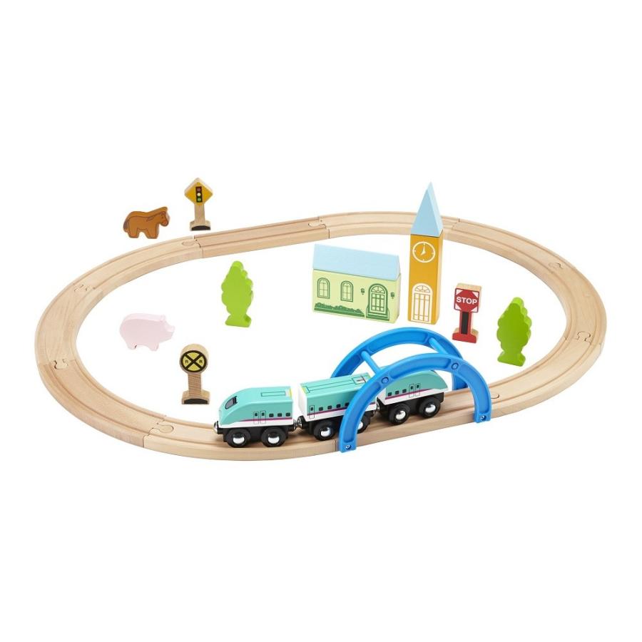 moku TRAIN モクトレイン ポポンデッタ はじめての木製電車セット (E5系新幹線はやぶさ3両付き) MOK-503 | ポポンデッタ | 02