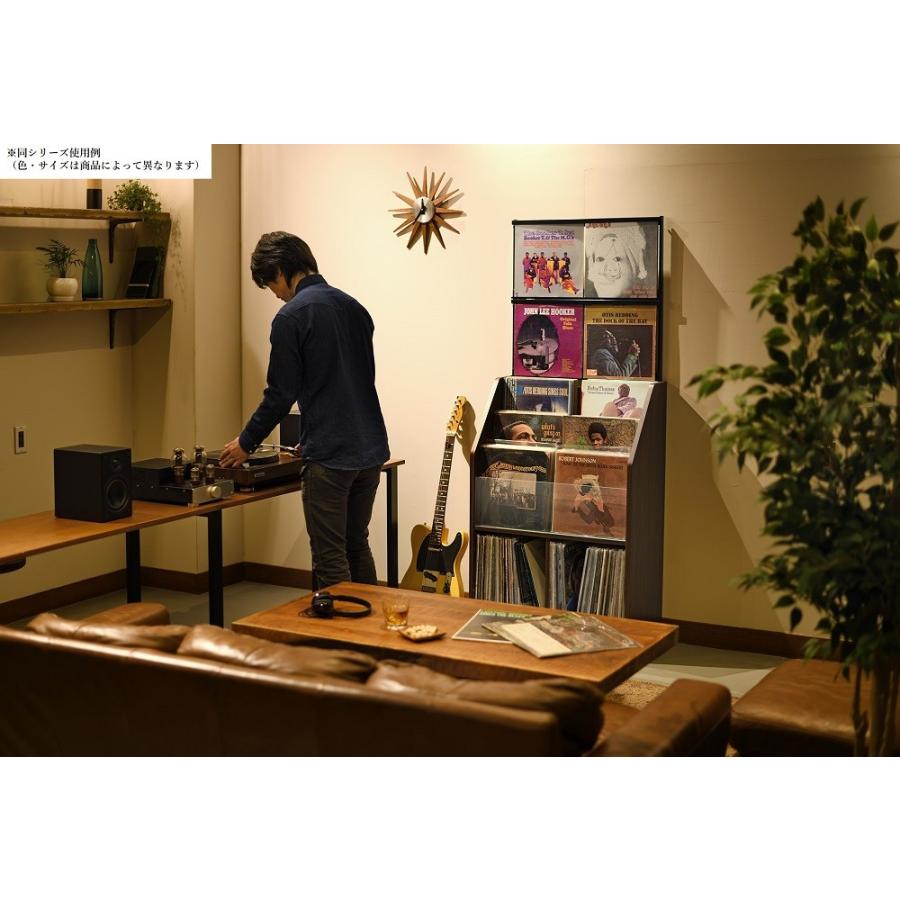 オークス（AUX） レコードディスプレイラック 木目ナチュラル RCS1030N