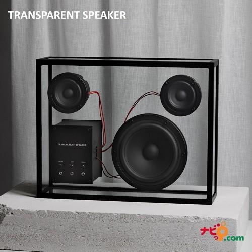 TRANSPARENT SPEAKER Black/Red TPS-01 【レッドコード