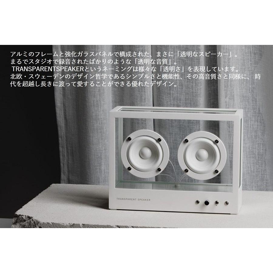 TRANSPARENT SPEAKER Black/Red TPS-01 【レッドコード
