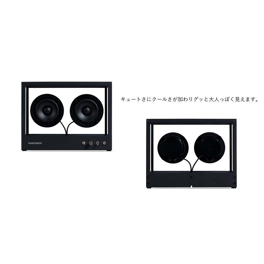 SMALL TRANSPARENT SPEAKER BLACK TPS-04 スモール