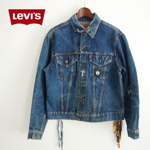 買い保障できる リーバイス 大き目サイズ リメイクgジャン レディース メンズ兼用で ジージャン Vintage Used ジャケット メンズl相当levi S デニム Big E ヴィンテージ ジャケット