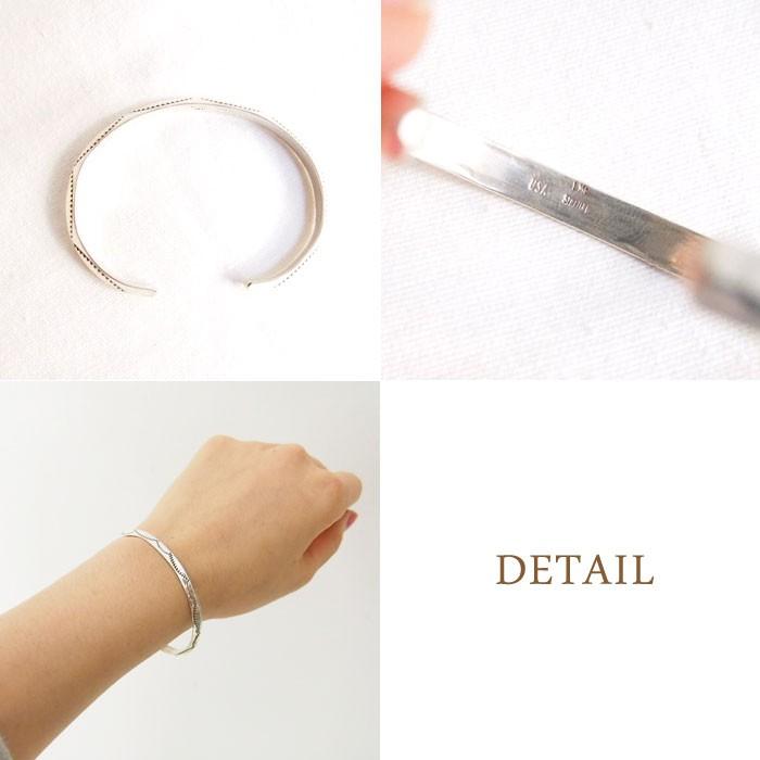 ナバホ スタンプワーク シルバーバングルINDIAN JEWELRY NAVAJO Silver