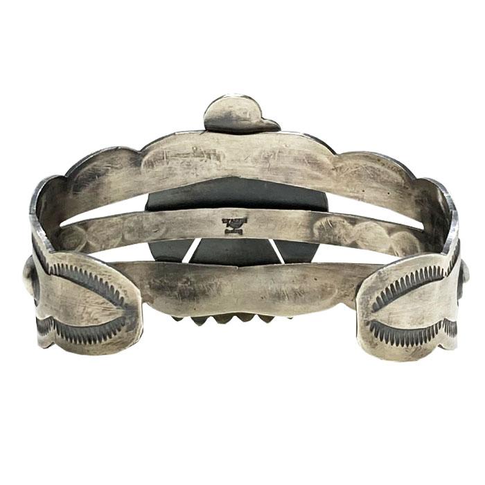 INDIAN JEWELRY NAVAJO ”Tim Yazzie“ Thunder Mt.Turquoise & Bird