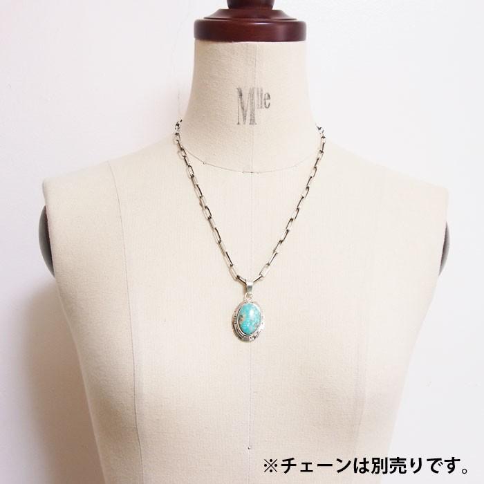 ナバホ　P.Skeets　ペンダントトップ　ターコイズ　STERLING インディアンジュエリー ナバホ 