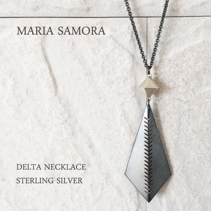 マリア サモラ デルタ シルバー ネックレス MARIA SAMORA DELTA NECKLACE STERLING SILVER ...
