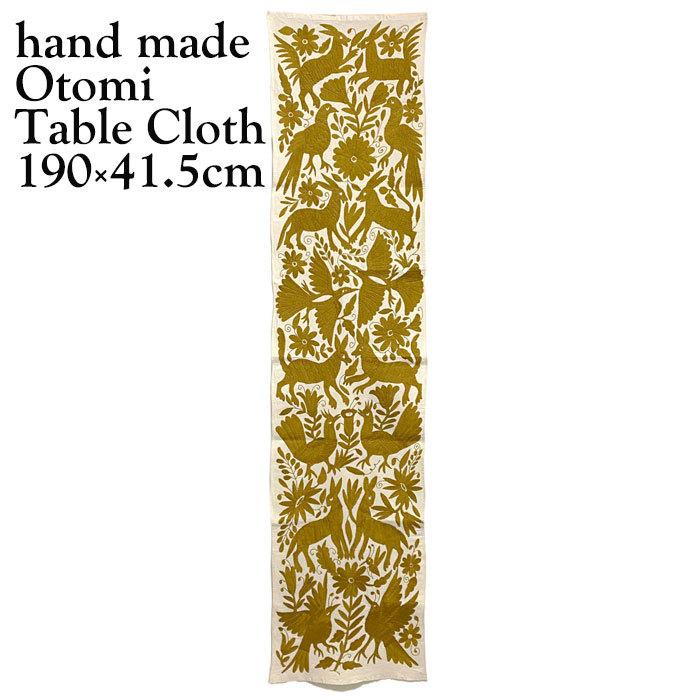 MEXICAN OTOMI HANDEMBROIDERED オトミ刺繍 テーブルクロス 190×41.5