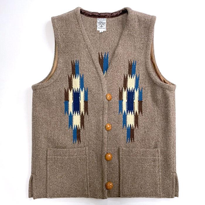 オルテガ チマヨ ラグ ベスト BROWN/S ORTEGA'S WOMEN'S CHIMAYO