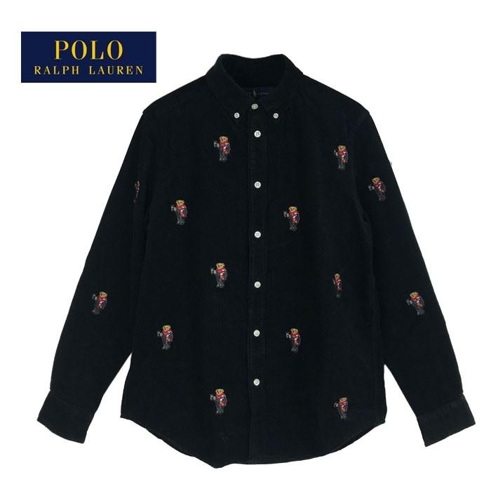 polo bear corduroy shirt