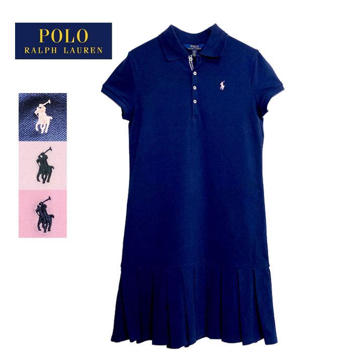 ラルフローレン ポロ キッズ ガールズ ポニーワンポイント プリーツ ポロワンピース Polo Ralph Lauren Pleated Dress Prk Op 058 Navie 通販 Yahoo ショッピング