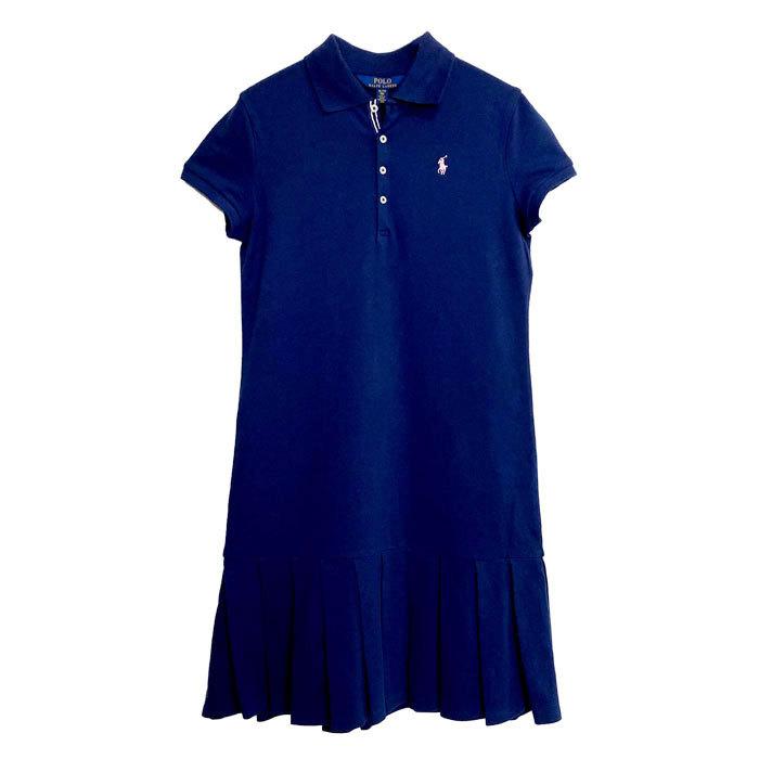 ラルフローレン ポロ キッズ ガールズ ポニーワンポイント プリーツ ポロワンピース Polo Ralph Lauren Pleated Dress Prk Op 058 Navie 通販 Yahoo ショッピング