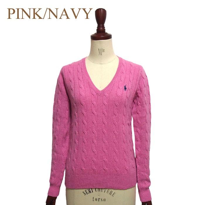 ポロ ラルフローレン レディース メリノウール カシミア Vネック ケーブルニット セーター ワンポイント Polo Ralph Lauren Knit Top 女性用 Rlw Hk 123 Navie 通販 Yahoo ショッピング