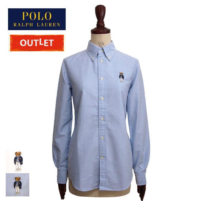 難あり アウトレット メール便送料無料 ラルフローレン ポロ レディース ポロベア オックスフォード シャツ Rlw Ls 149 Out1 Navie 通販 Yahoo ショッピング