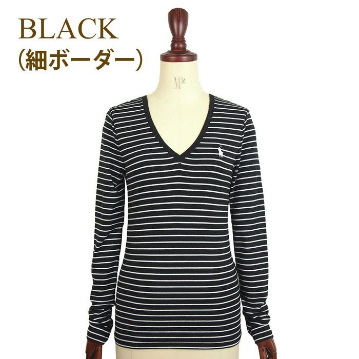 メール便送料無料 ラルフローレン ポロ レディース 長袖 Vネック ボーダー カットソー ネイビー ブラック Polo By Ralph Lauren Rlw Lt 096 Navie 通販 Yahoo ショッピング