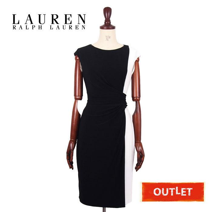 難あり アウトレット ラルフローレン ローレン ストレッチ バイカラー ギャザー ワンピース Rlw Op 178 Out1 Navie 通販 Yahoo ショッピング