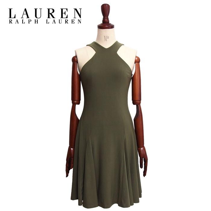 ラルフローレン ローレン レディース ホルターネック ストレッチ ワンピース ドレス オリーブグリーン Lauren By Ralph Lauren Dress Rlw Op 218 Navie 通販 Yahoo ショッピング