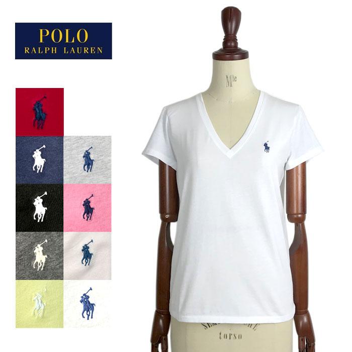 メール便送料無料 ポロ ラルフローレン レディース コットン ソリッド Vネック Tシャツ 半袖 女性 Polo Ralph Lauren T Shirt Rlw St 053 Navie 通販 Yahoo ショッピング