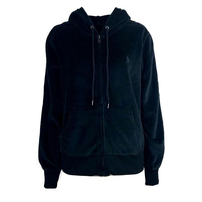 black polo zip up hoodie
