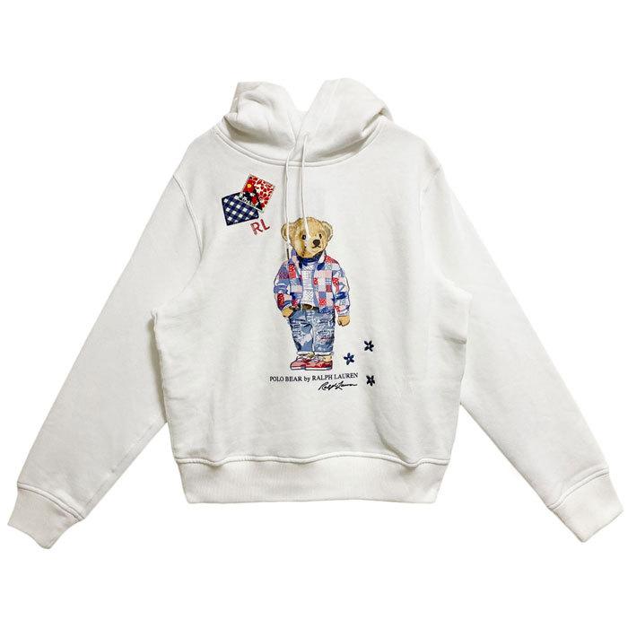 ポロ ラルフローレン レディース パッチワーク ポロベアー プル
