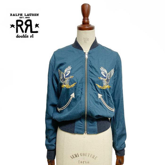 ラルフローレン ダブルアールエル レディース イーグル刺繍 リバーシブル スーベニアジャケットRalph Lauren DOUBLE RL  Women's Reversible Souvenir Jacket :RRW-O-037:NAVIE - 通販 - Yahoo!ショッピング