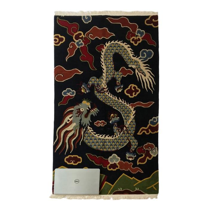 TIBETAN RUG チベタンラグ 絨毯 ドラゴン/Dragon/182×90 : NAVIE