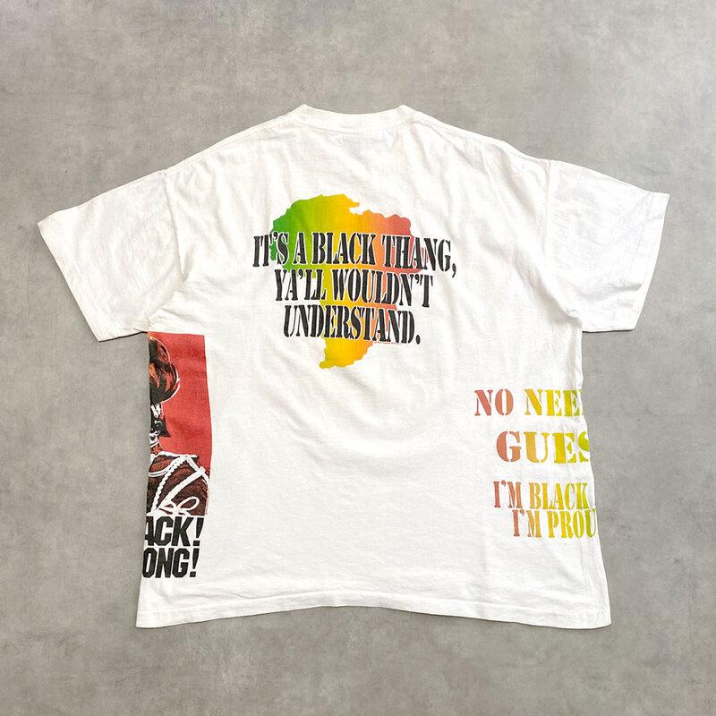 90's MALCOM X T-SHIRTS Made in USA マルコムX Tシャツ : NAVIE