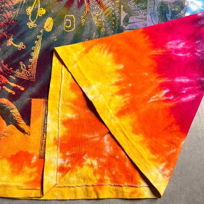 L 80s 90s USA製 ジミヘンドリックス タイダイ 長袖 Ｔシャツ 80's JIMI HENDRIX Tie-Dye T-Shirts Made in USA 80年代ジミ