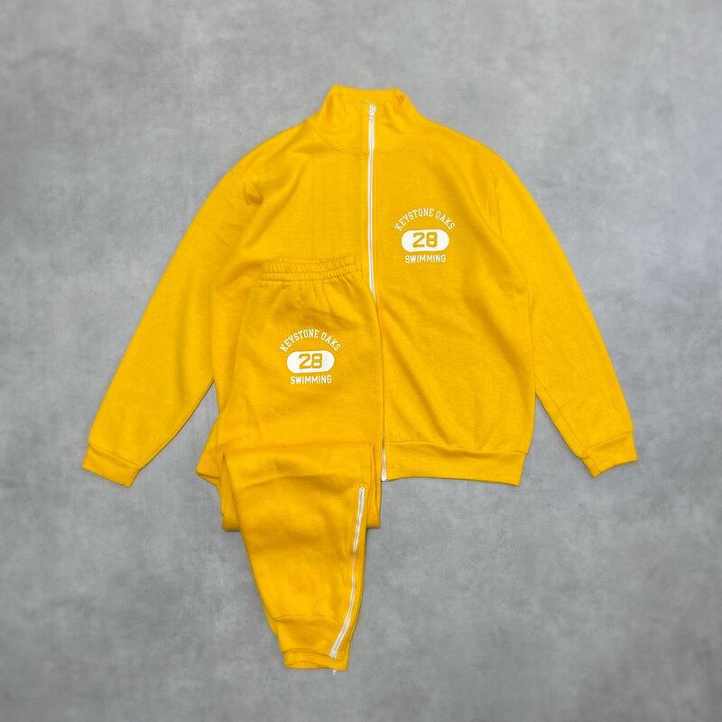 70's CHAMPION TRACK SUIT SET-UP Made in USA YELLOW/M チャンピオン