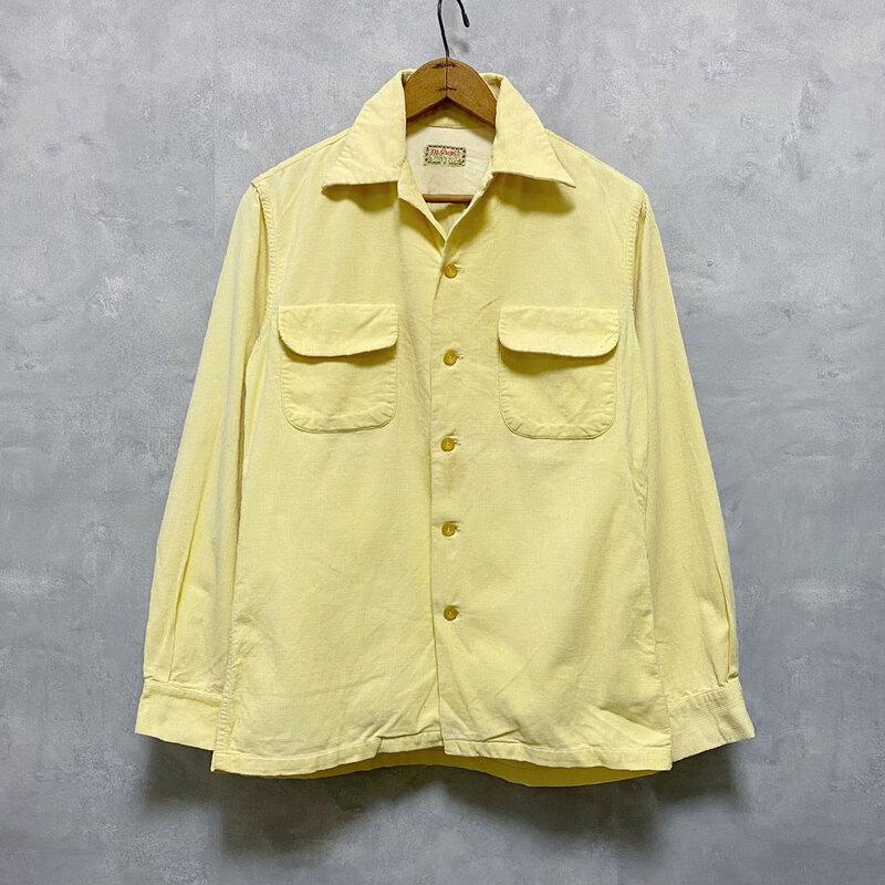 40's MCGREGOR CORDUROY OPEN COLLAR SHIRTS Made in USA マクレガー