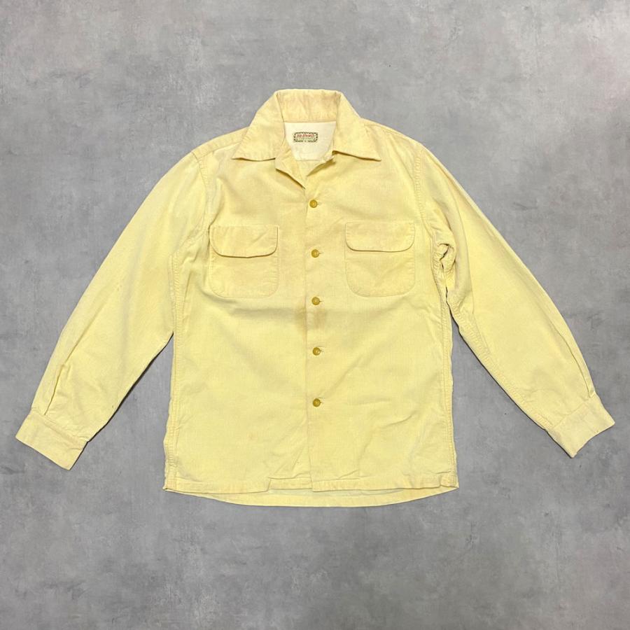 40's MCGREGOR CORDUROY OPEN COLLAR SHIRTS Made in USA マクレガー
