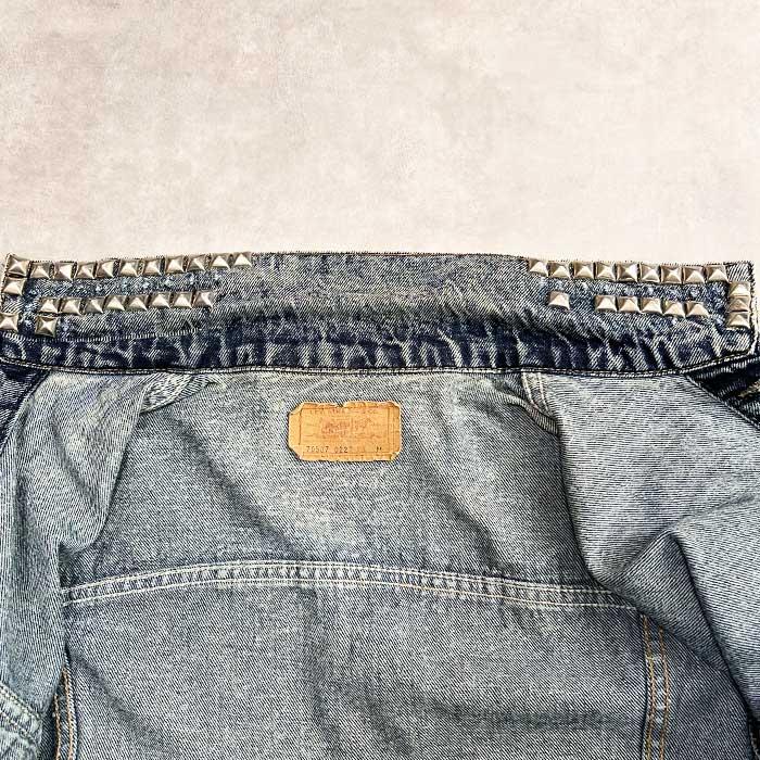 80's Levi's 70505-0227 CHEMICAL WASH DENIM JACKET Made in USA