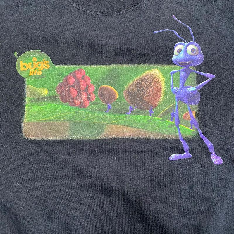 ディズニー ピクサー バグズライフ 90s スウェットシャツ 90's DISNEY PIXER BUG'S LIFE SWEAT SHIRTS BLACK/M ディズニー