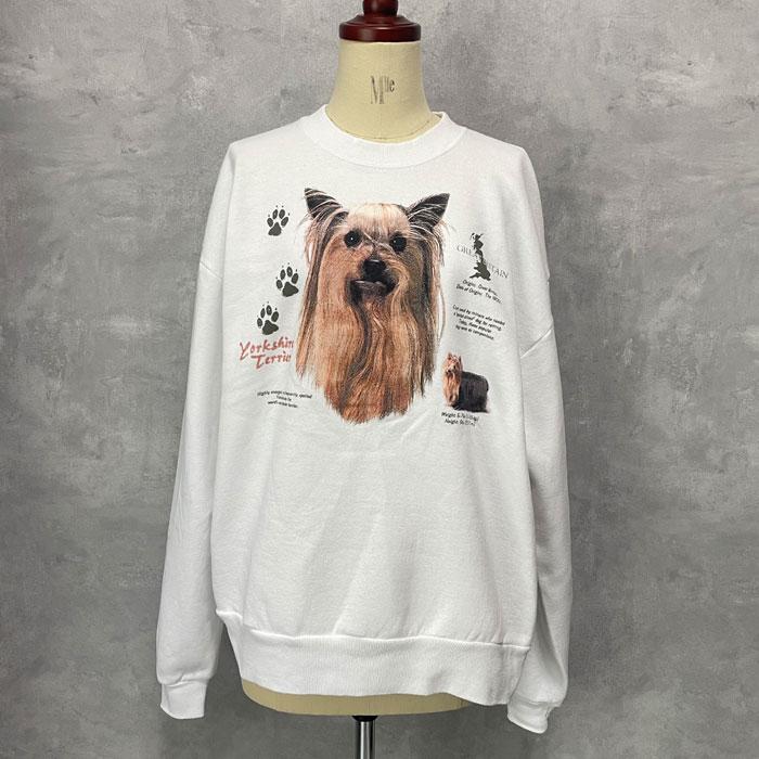 JERZEES DOG PRINT SWEAT SHIRTS Made in USA/L ジャージーズ ドッグ 
