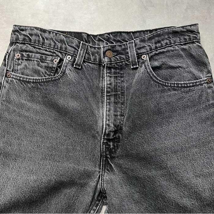 90's Levi's 505 PIECE-DYEING BLACK JEANS MADE IN USA W34L34