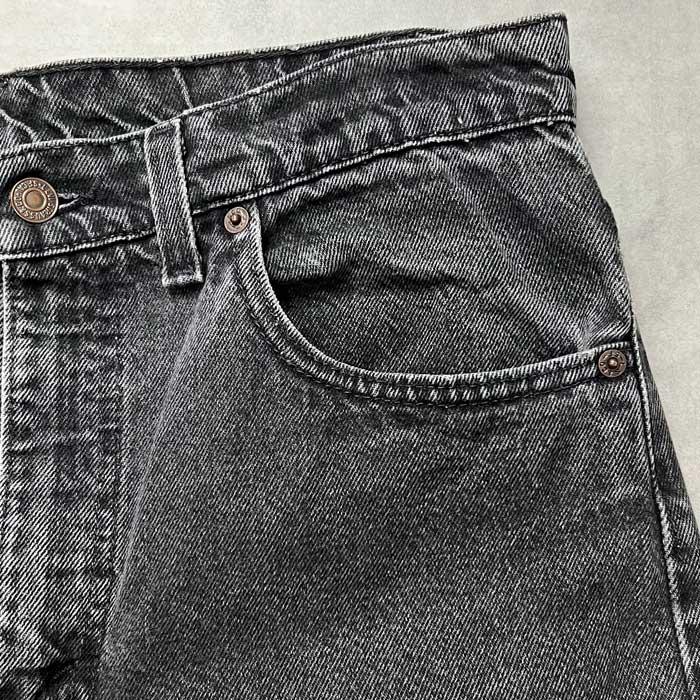 90's Levi's 505 PIECE-DYEING BLACK JEANS MADE IN USA W34L34