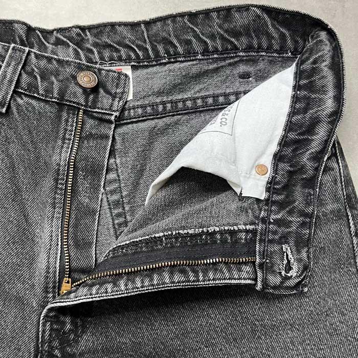 90's Levi's 505 PIECE-DYEING BLACK JEANS MADE IN USA W34L34