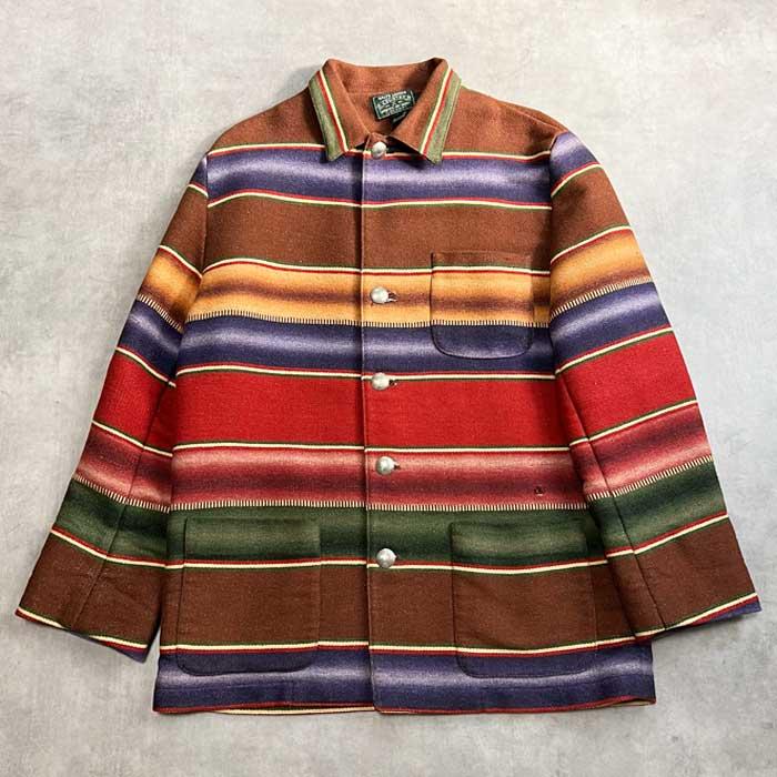 90's POLO COUNTRY South Western Style Blanket Jacket Made in