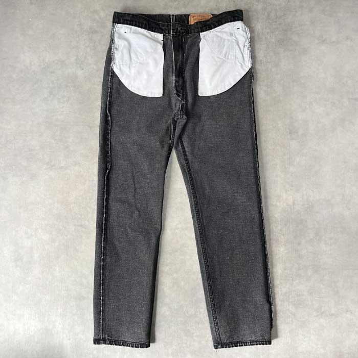 90's Levi's 505 PIECE-DYEING BLACK JEANS MADE IN USA W38L32 90's Levi's 505 PIECE-DYEING BLACK JEANS MADE IN USA W38L32