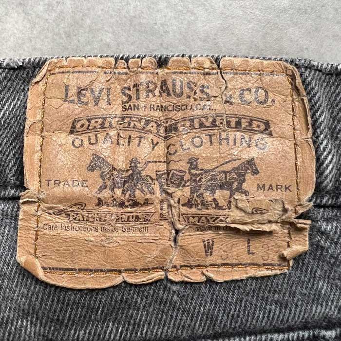 90's Levi's 550 BLACK JEANS TAB MADE IN USA W36L32 90's Levi's 550 BLACK JEANS TAB MADE IN USA W36L32