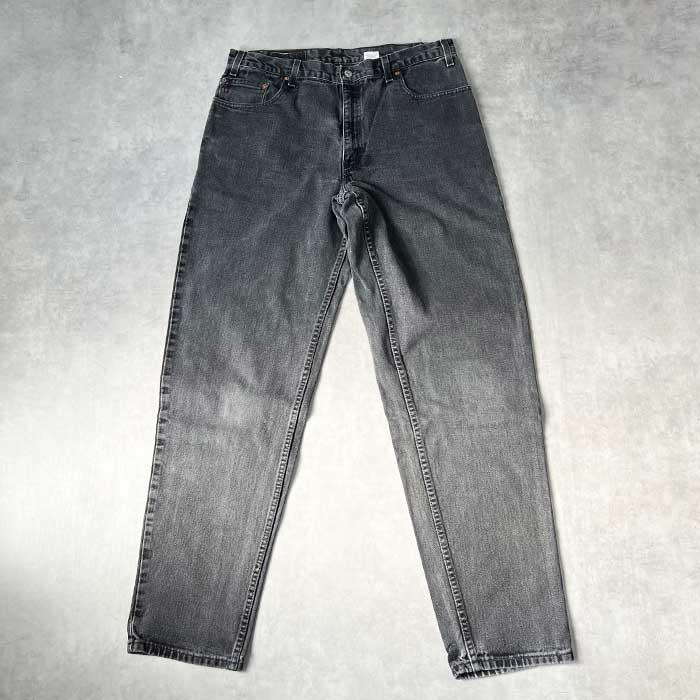 00's Levi's 560 LOOSE FIT BLACK JEANS MADE IN USA W36L36