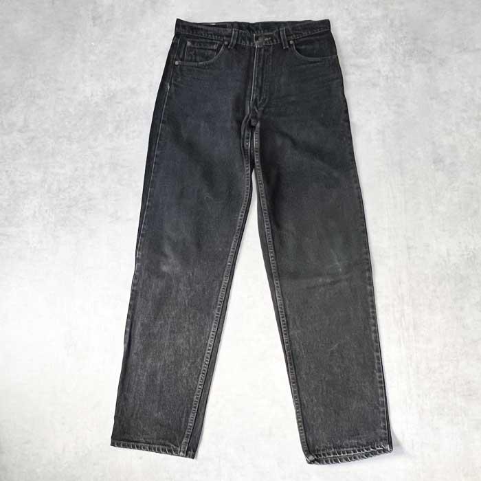 90's Levi's 555 RELAXED FIT BLACK JEANS MADE IN USA W34L34