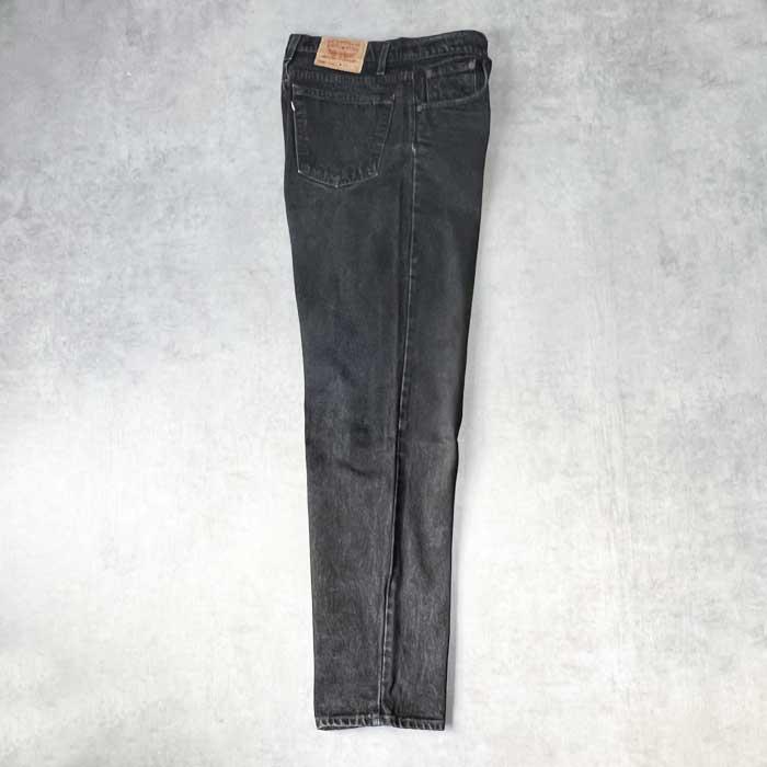 90's Levi's 555 RELAXED FIT BLACK JEANS MADE IN USA W34L34