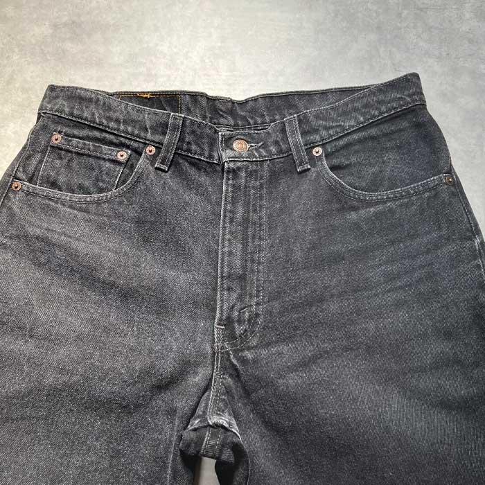 古着　リーバイス　Levi's 555 ブラック 90's Levi's 555 RELAXED FIT BLACK JEANS MADE IN USA W34L34